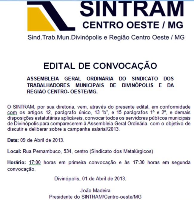 sintram convocao 9-4